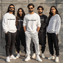 Load image into Gallery viewer, No Sharam All-Over Unisex Sweatshirt White