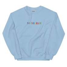 Load image into Gallery viewer, No Sharam Color Embroidery Bold Unisex Sweatshirt