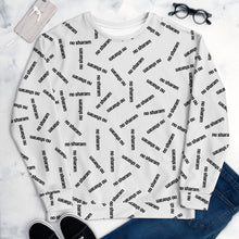 Load image into Gallery viewer, No Sharam All-Over Unisex Sweatshirt White