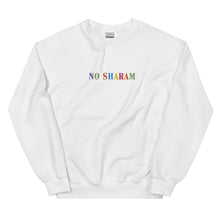 Load image into Gallery viewer, No Sharam Color Embroidery Bold Unisex Sweatshirt