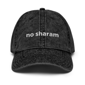 No Sharam Vintage Denim Cotton Twill Cap