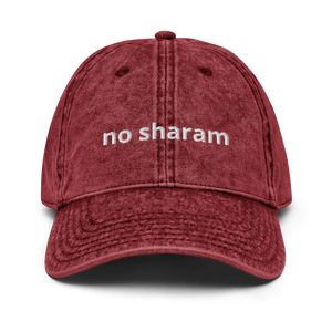 No Sharam Vintage Denim Cotton Twill Cap