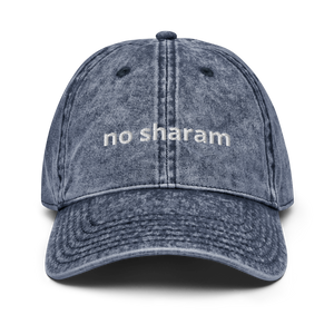 No Sharam Vintage Denim Cotton Twill Cap