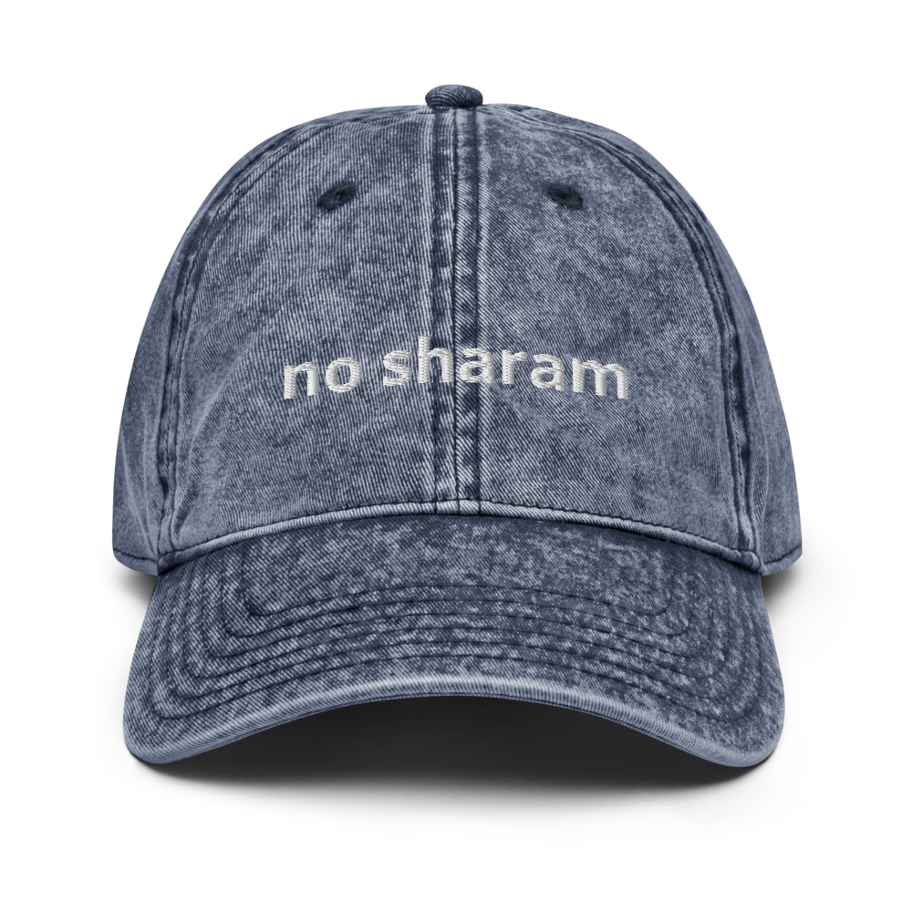 No Sharam Vintage Denim Cotton Twill Cap