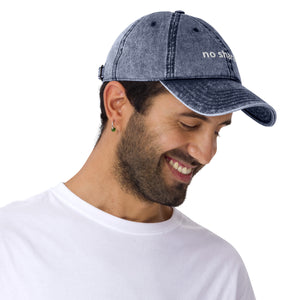 No Sharam Vintage Denim Cotton Twill Cap