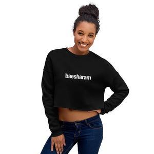 "Baesharam" Crop Sweatshirt